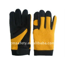 Gants mechaics en cuir spandex durable pour antidérapant